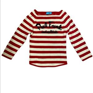 Y2K Vintage Paul Frank XS Red and White Striped Cotton Shirt